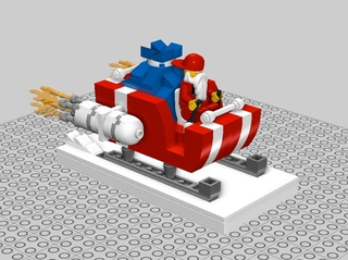 Illustration for article titled Build a Lego Santa's Sleigh with Powerpig